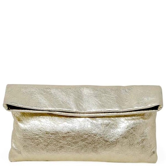 Gianni Chiarini Handbags - Last 1 ⛔️ Gianni Chiarini Cherry Leather Foldover Clutch Bag